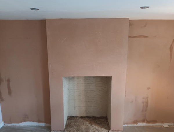 Fireplace Damp Proofing & Lime Plastering