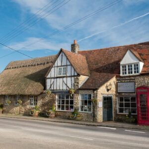 Grade two listed pub, The Talkhouse, showing it's distinctive lime plaster feature