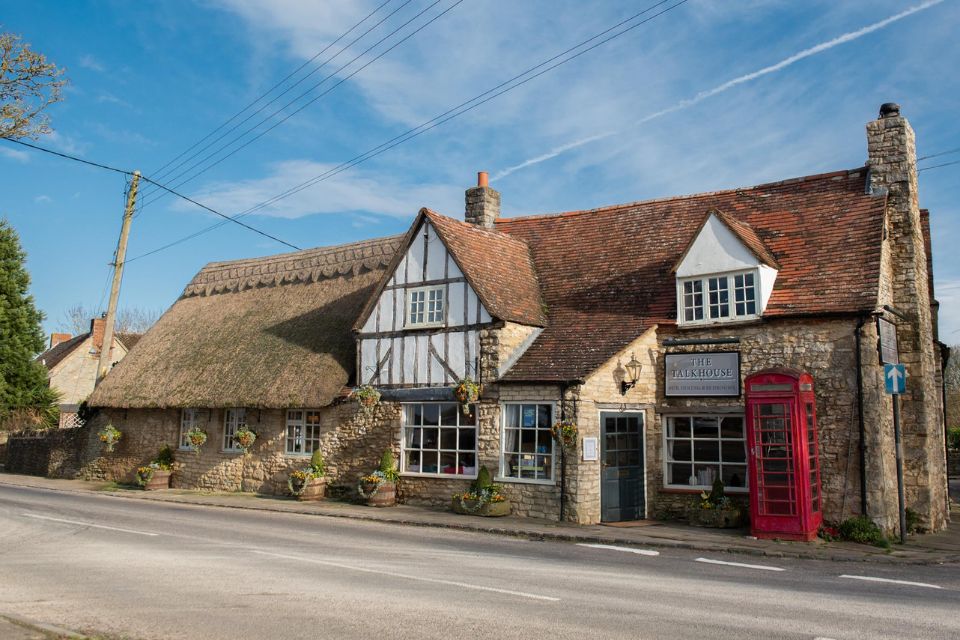 Grade two listed pub, The Talkhouse, showing it's distinctive lime plaster feature